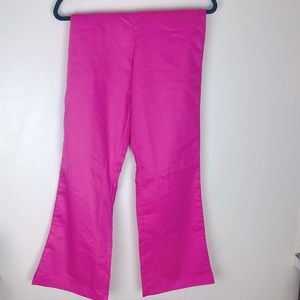 Wonder work scrub pant. Bright pink. Extra Small